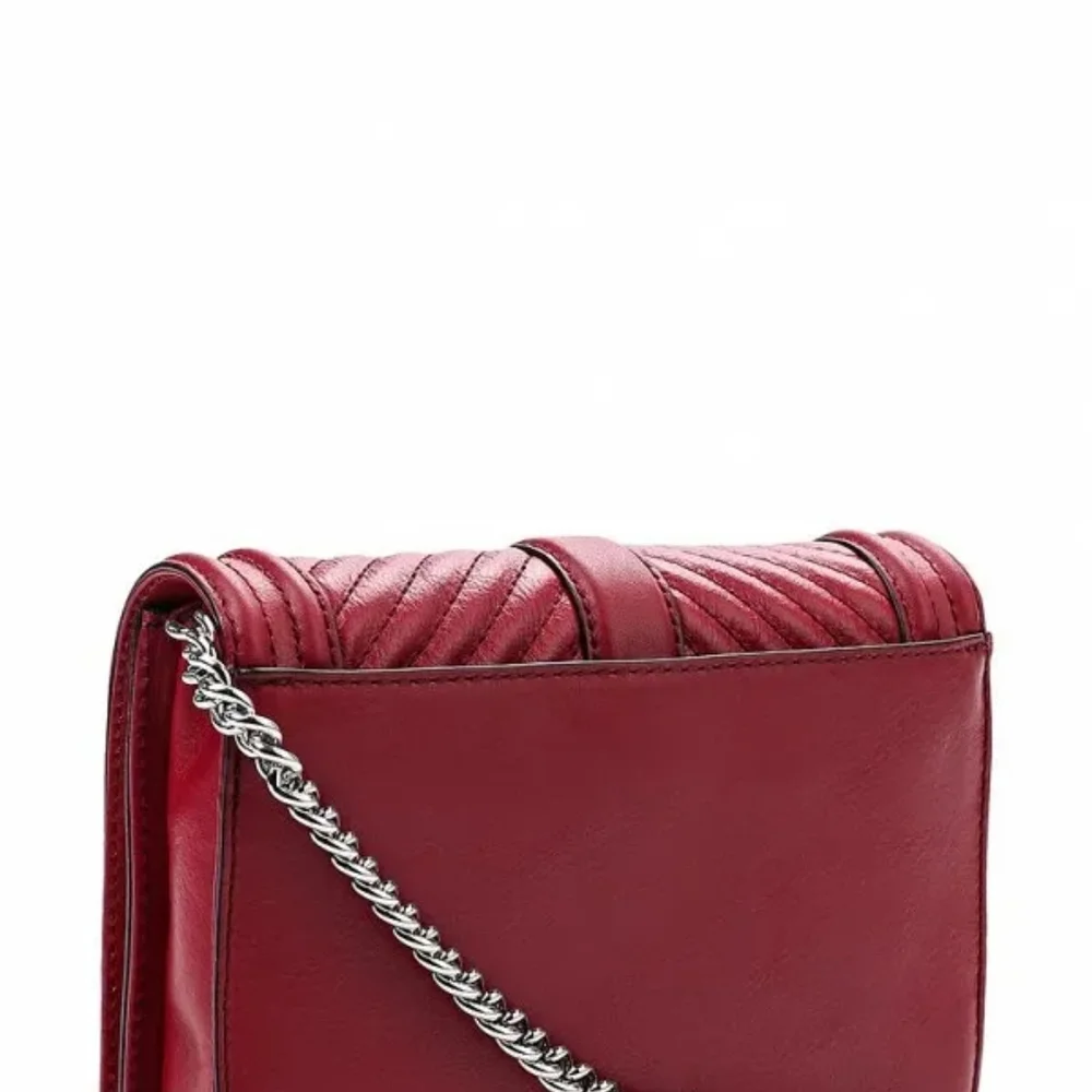 Women's Rebecca Minkoff Burgundy Quilted Crossbody Bag - Picture 12 of 16
